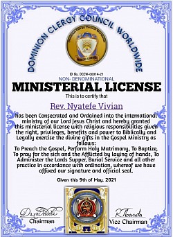 Ministerial Licence