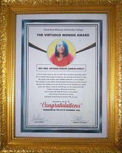 The Virtuous Woman Award